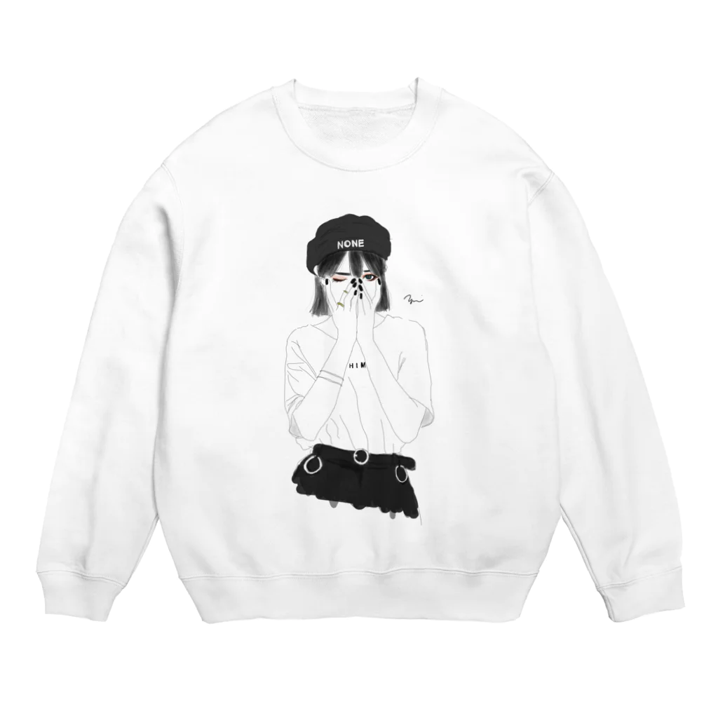 B.B’s shopのベレー帽のおんなのこ。 Crew Neck Sweatshirt