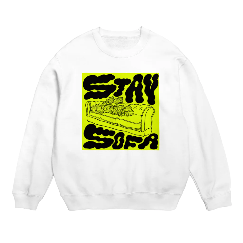 GEEKS COUNTER ATTACKのSTAY SOFA(yellow) Crew Neck Sweatshirt