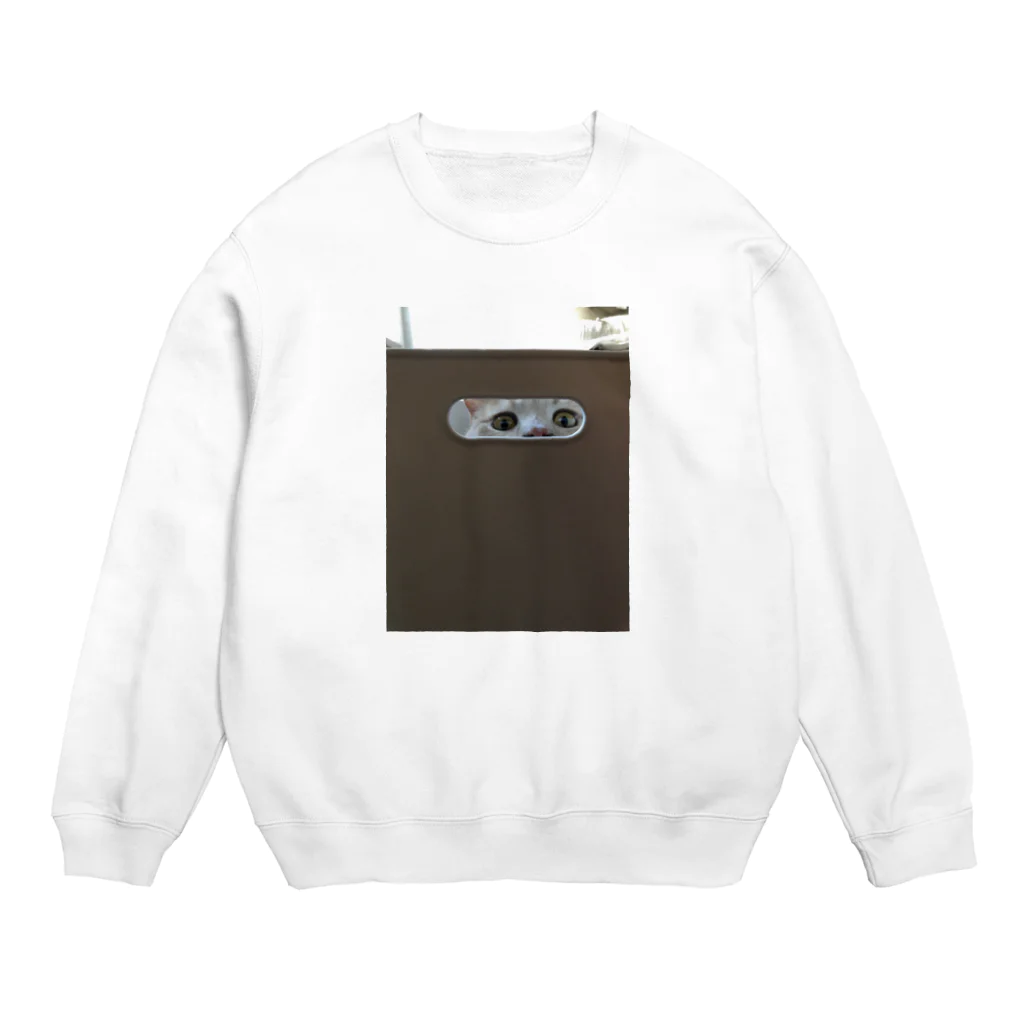 こあの覗きねこ Crew Neck Sweatshirt