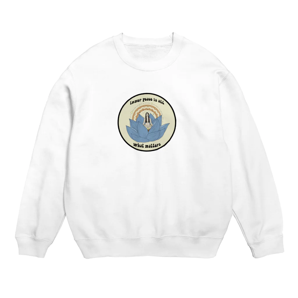 Cheeseart (Chi)のInner Peace matters Crew Neck Sweatshirt