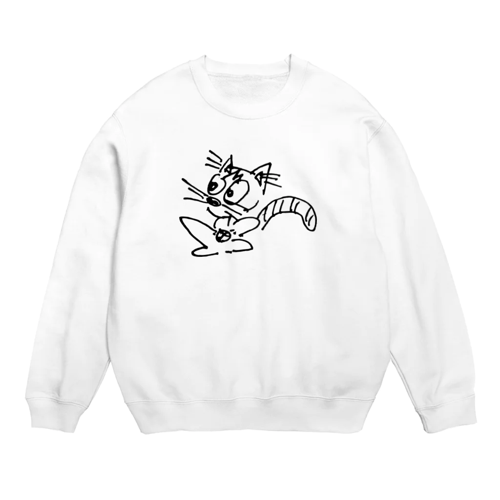 icccchiiiiのこてつ Crew Neck Sweatshirt