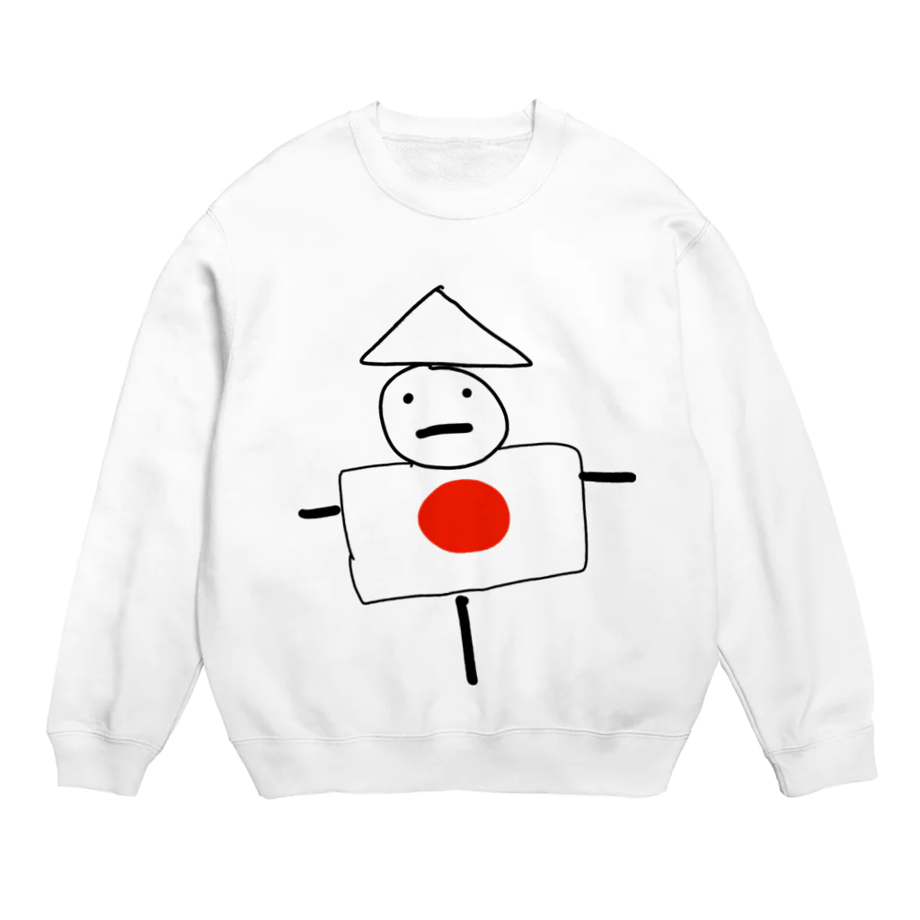 Rock Style Hero Originのかかし丸くん Crew Neck Sweatshirt