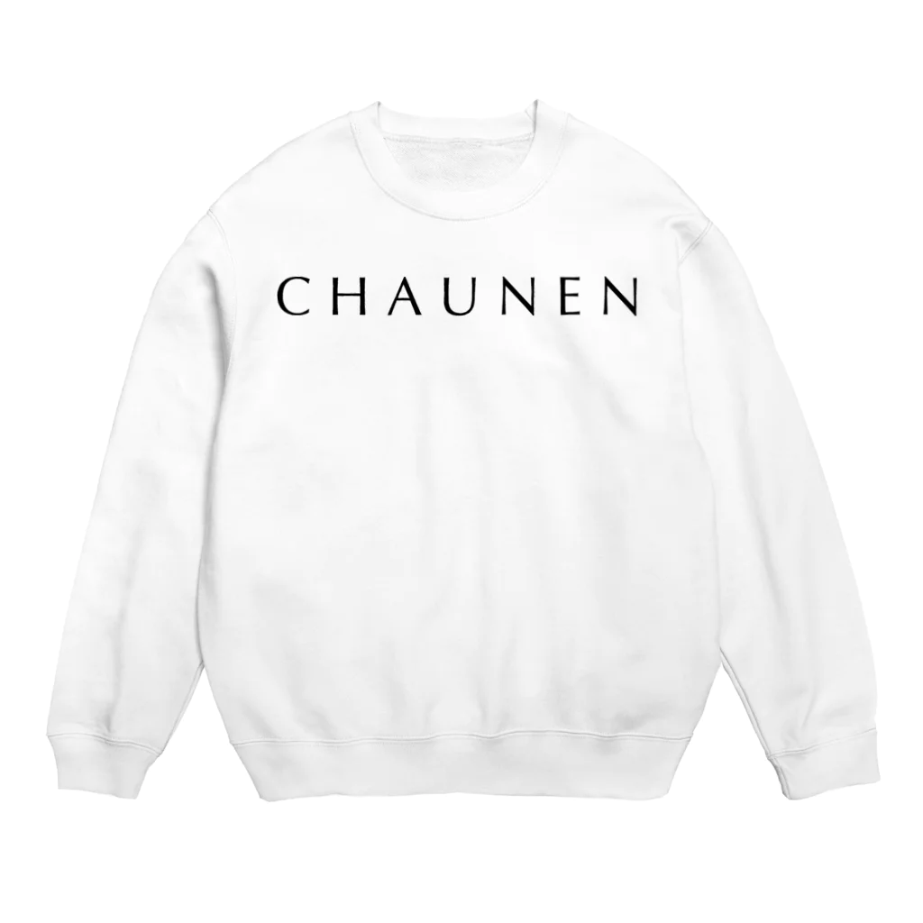 風天工房のCHAUNEN（ちゃうねん）黒 Crew Neck Sweatshirt