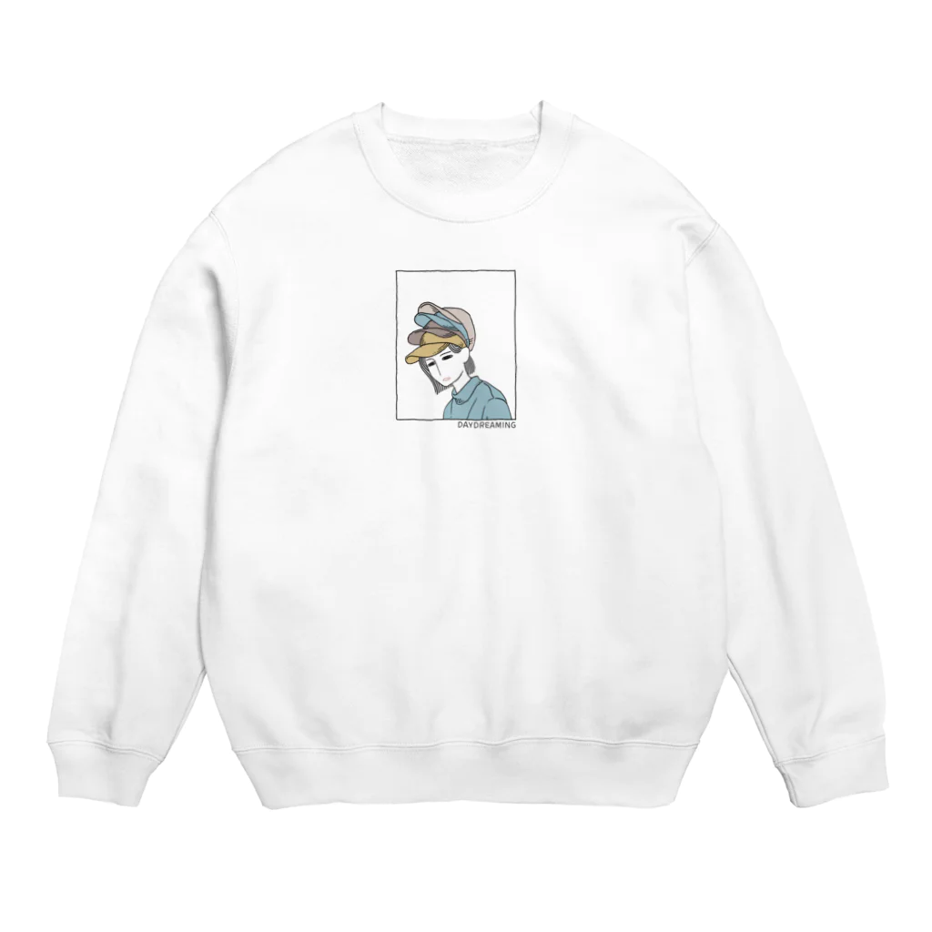 Jin OnozakiのDaydreaming girl 02 Crew Neck Sweatshirt