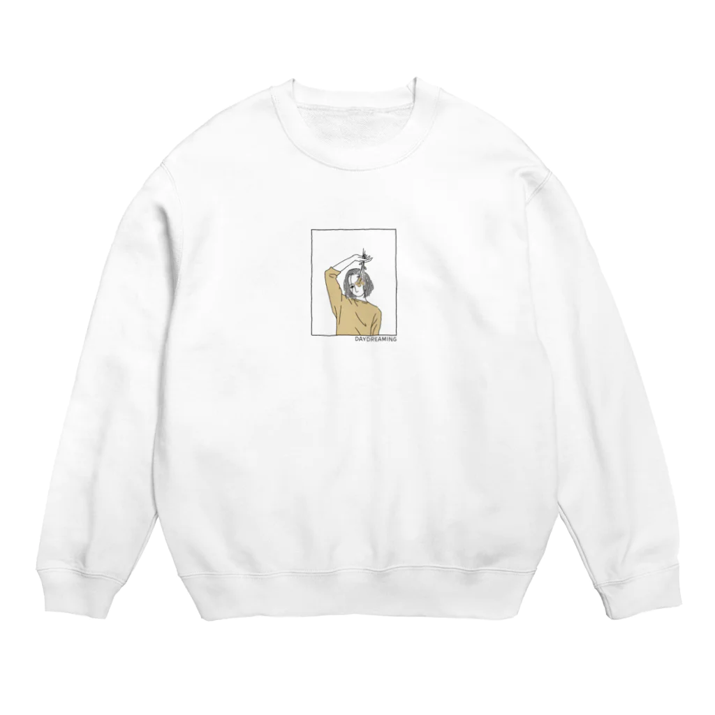 Jin OnozakiのDaydreaming girl 04 Crew Neck Sweatshirt