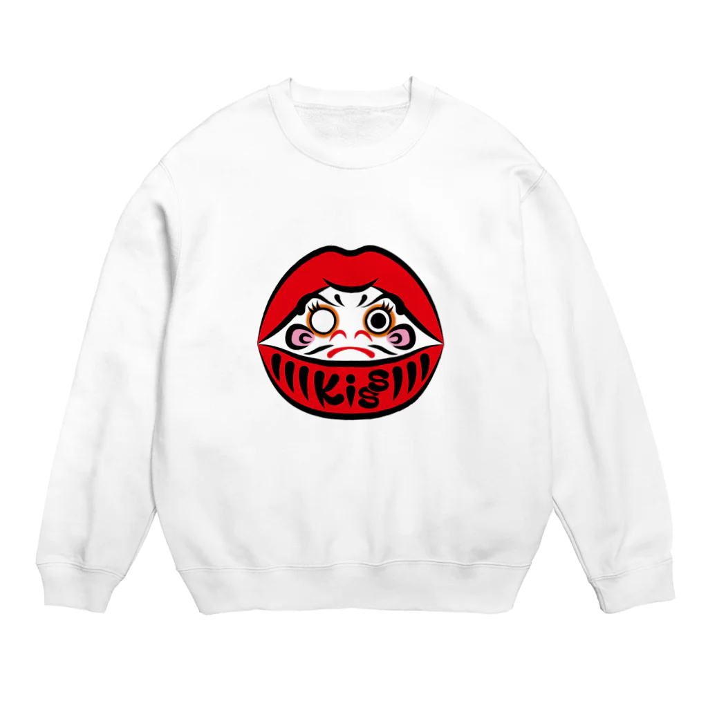 KuchibiruBoyのLoveDaruma Crew Neck Sweatshirt