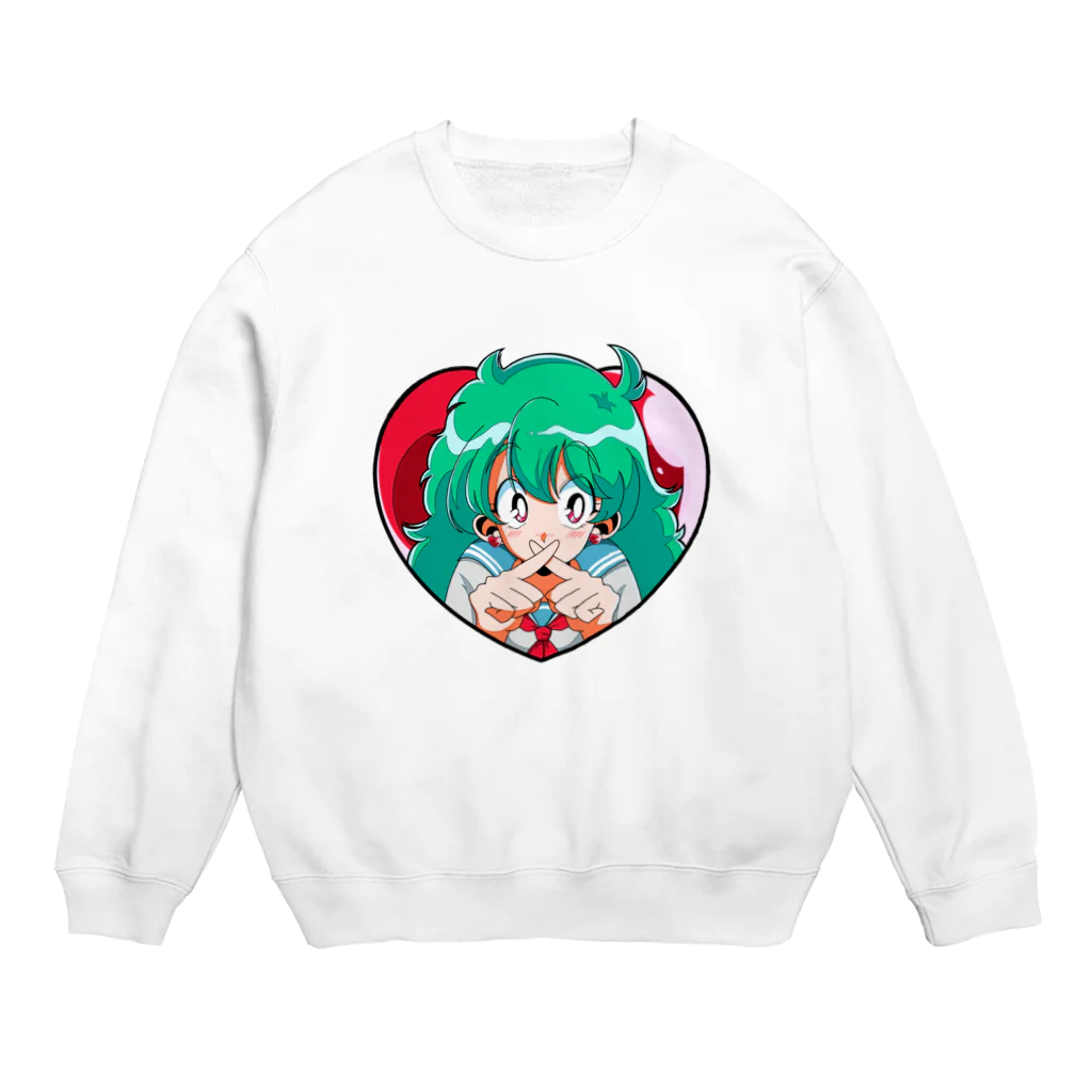 ぬい🐈のナイショなの。 Crew Neck Sweatshirt