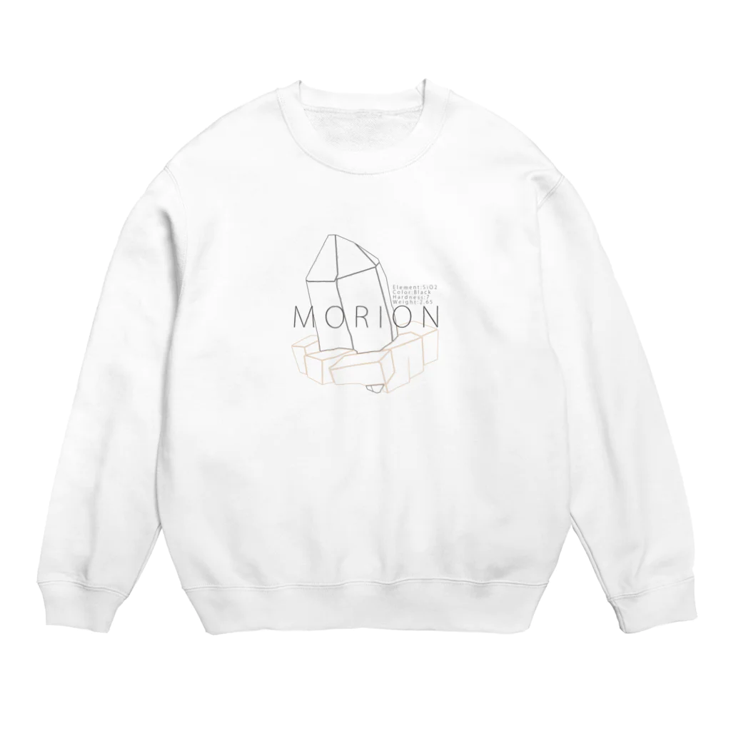 AMERIのモリオン(黒水晶) "ラインイラストVer." Crew Neck Sweatshirt