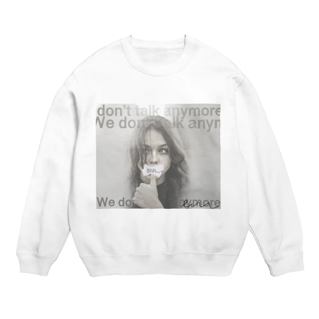 Emu createのwe don't talk anymore Crew Neck Sweatshirt