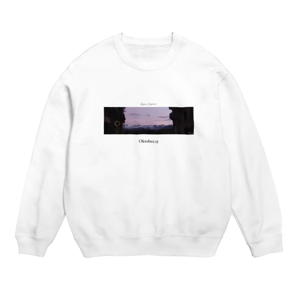 旅するTシャツ。のOktober.25 / Luzern, Switzerland Crew Neck Sweatshirt