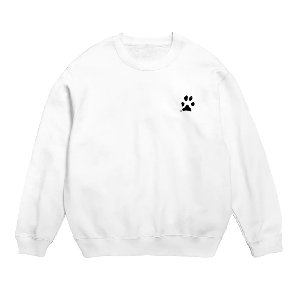 uchan66の肉球(シルエット) Crew Neck Sweatshirt