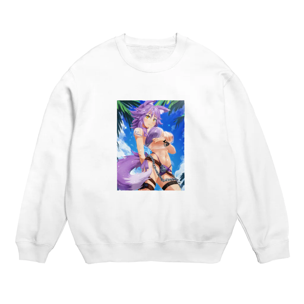 kanabiのPrincess Connect: Swimsuit Makoto Crew Neck Sweatshirt