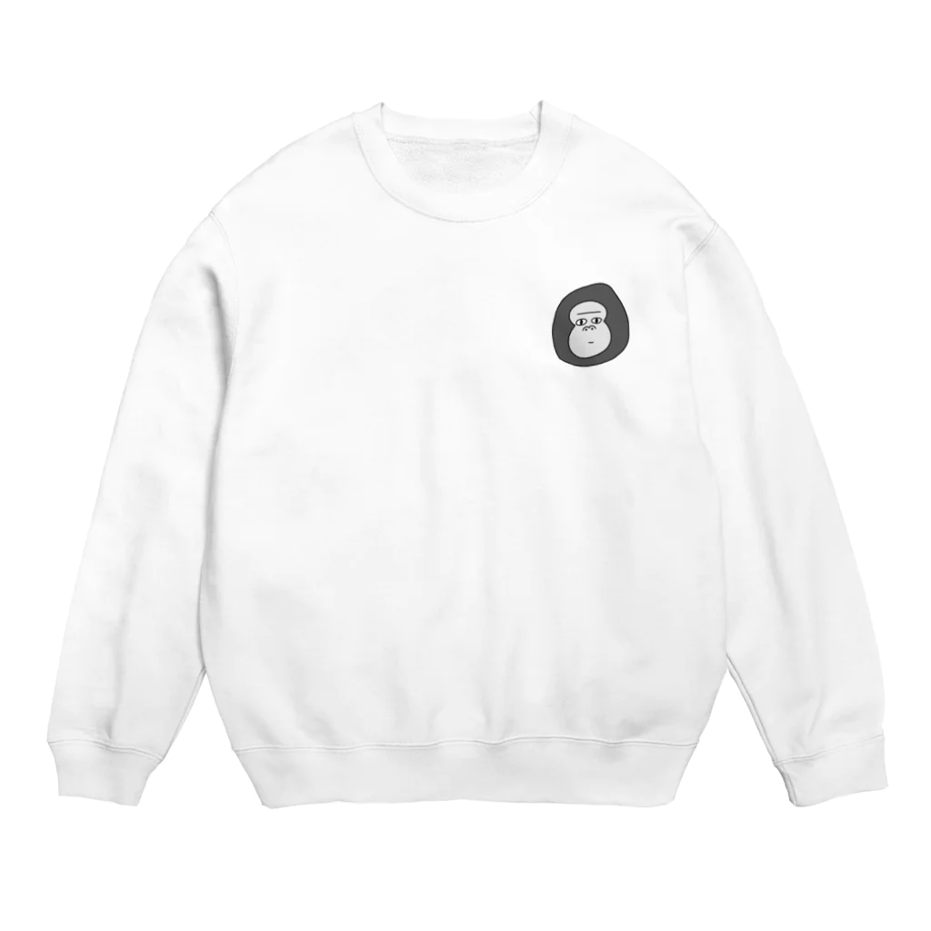 こもこものスンスンごりらくん Crew Neck Sweatshirt