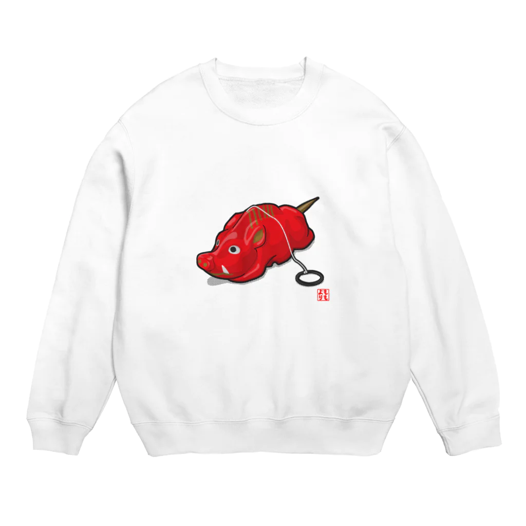 ももよりの伊勢練物 猪 Crew Neck Sweatshirt