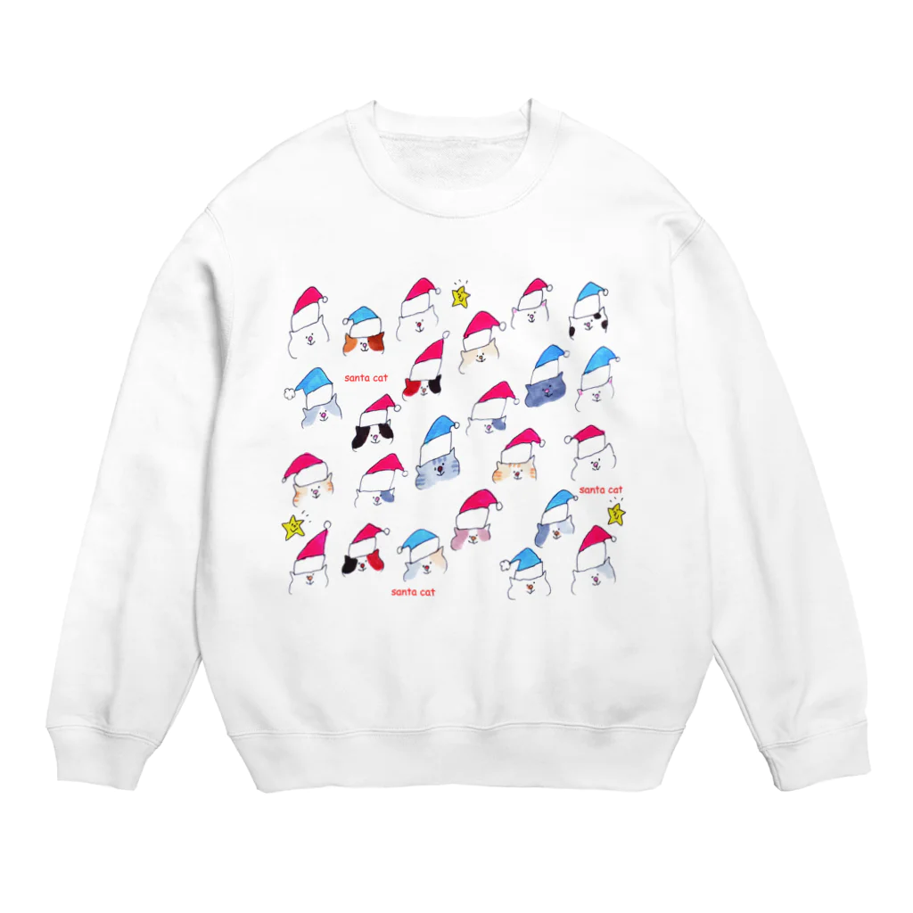 ゆきんこのサンタのネコたち Crew Neck Sweatshirt