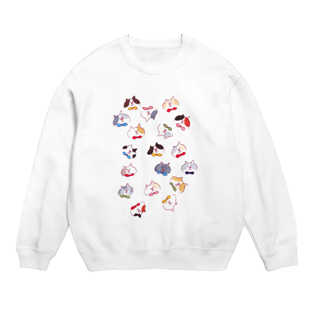 ゆきんこのネコたち Crew Neck Sweatshirt