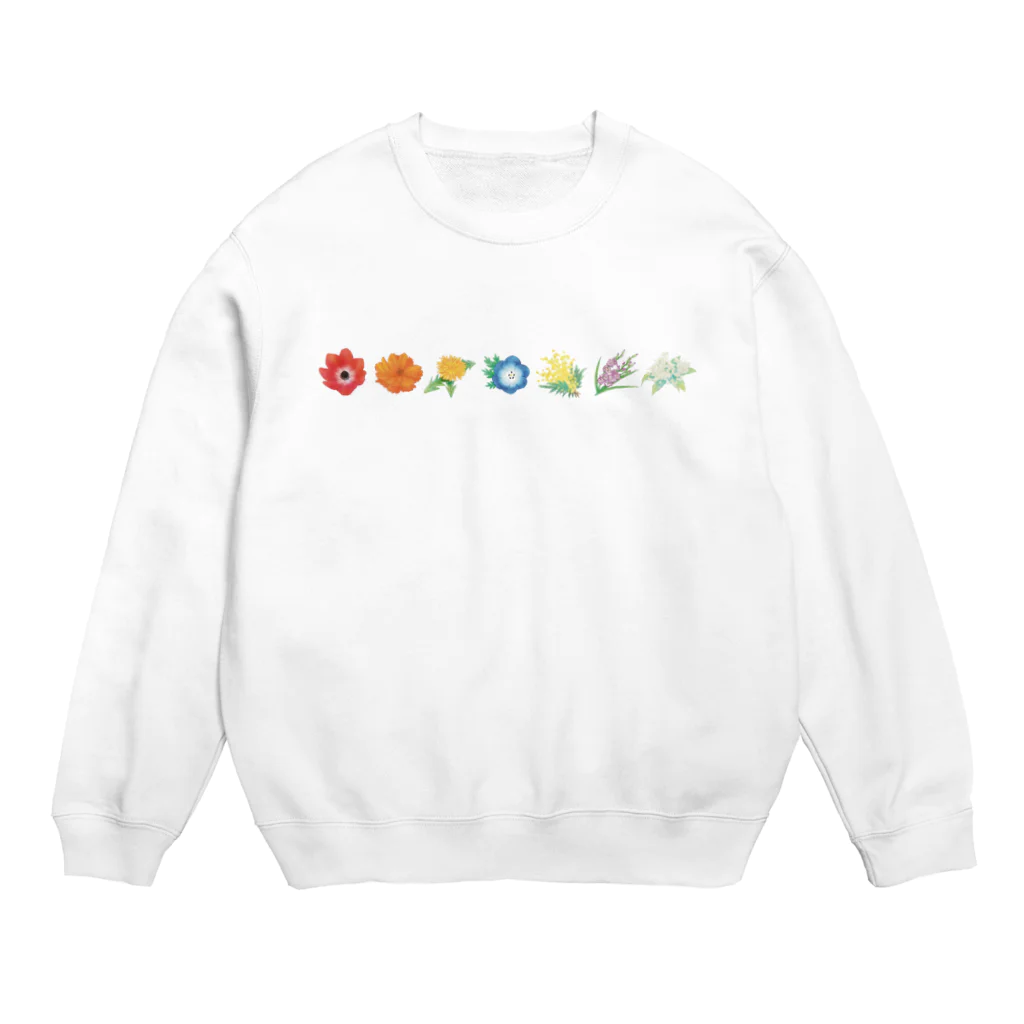 花牟礼人形堂の真っ直ぐ Crew Neck Sweatshirt