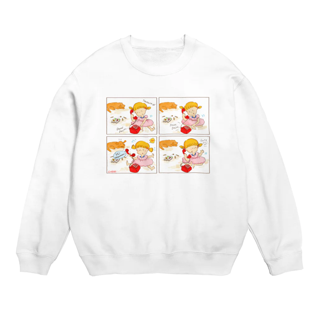 LittleAmi(リトルアミ)のでんわあそび Crew Neck Sweatshirt