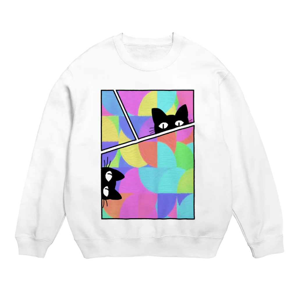 LalaHangeulのにゃんですか？ Crew Neck Sweatshirt