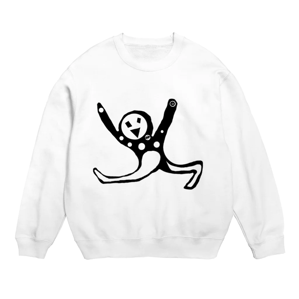  by fujiHiro by ５５５のこれ見て饅頭食え Crew Neck Sweatshirt