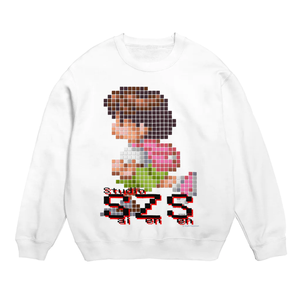 ドローラインのドット絵川背さんVer.B Crew Neck Sweatshirt