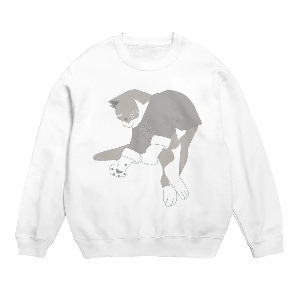 中華呪術堂（チャイナマジックホール）の猫功夫(猫カンフー) Crew Neck Sweatshirt