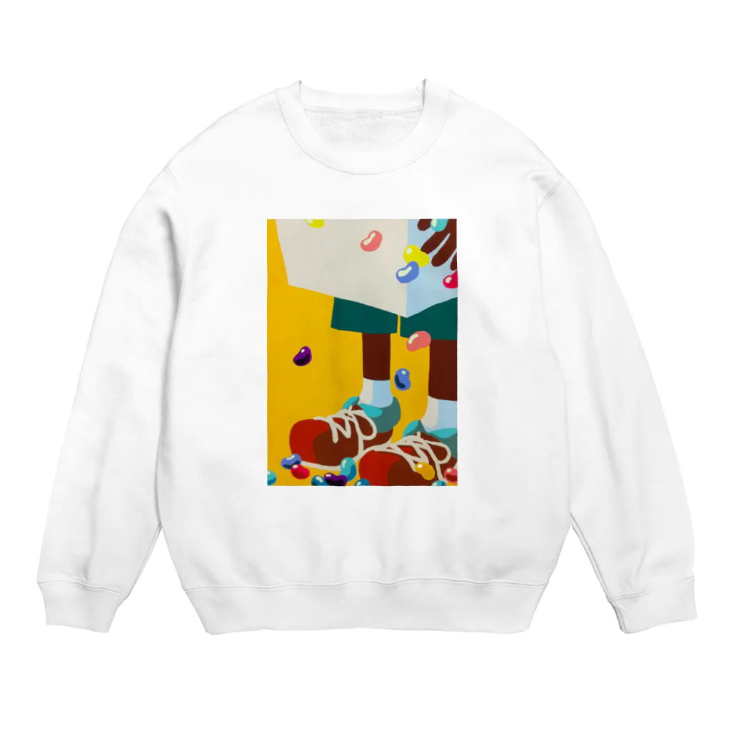 トムヤムクンのジェリービーンズの宅急便 Crew Neck Sweatshirt