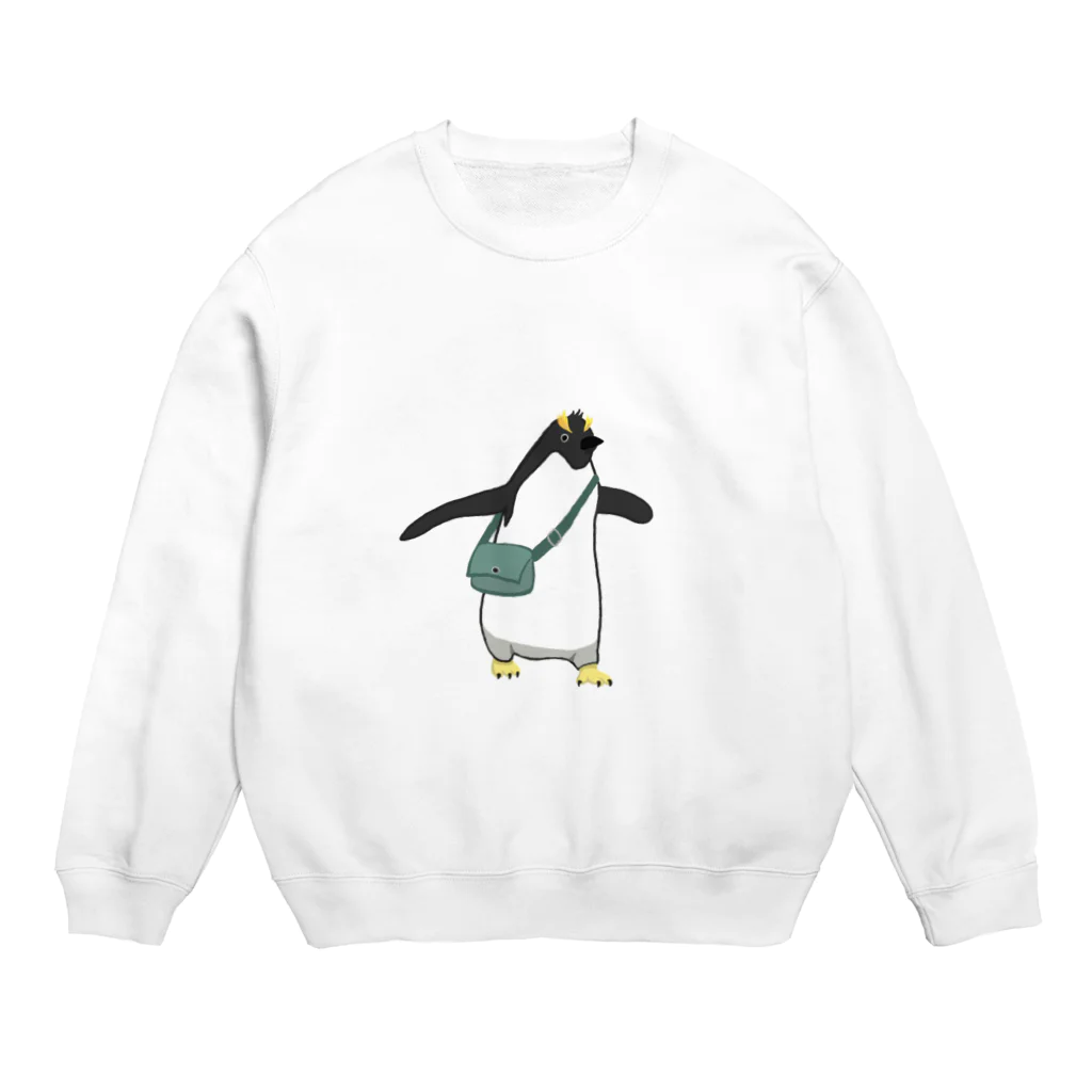 モユズのお散歩ペンギン Crew Neck Sweatshirt