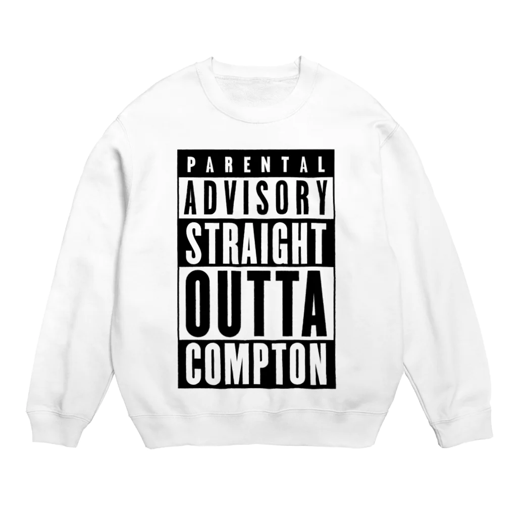 DRIPPEDのPARENTAL ADVISORY STRAIGHT OUTTA COMPTON-ペアレンタル・アドバイザリー・ストレイト・アウタ・コンプトン- ボックスロゴ スウェット