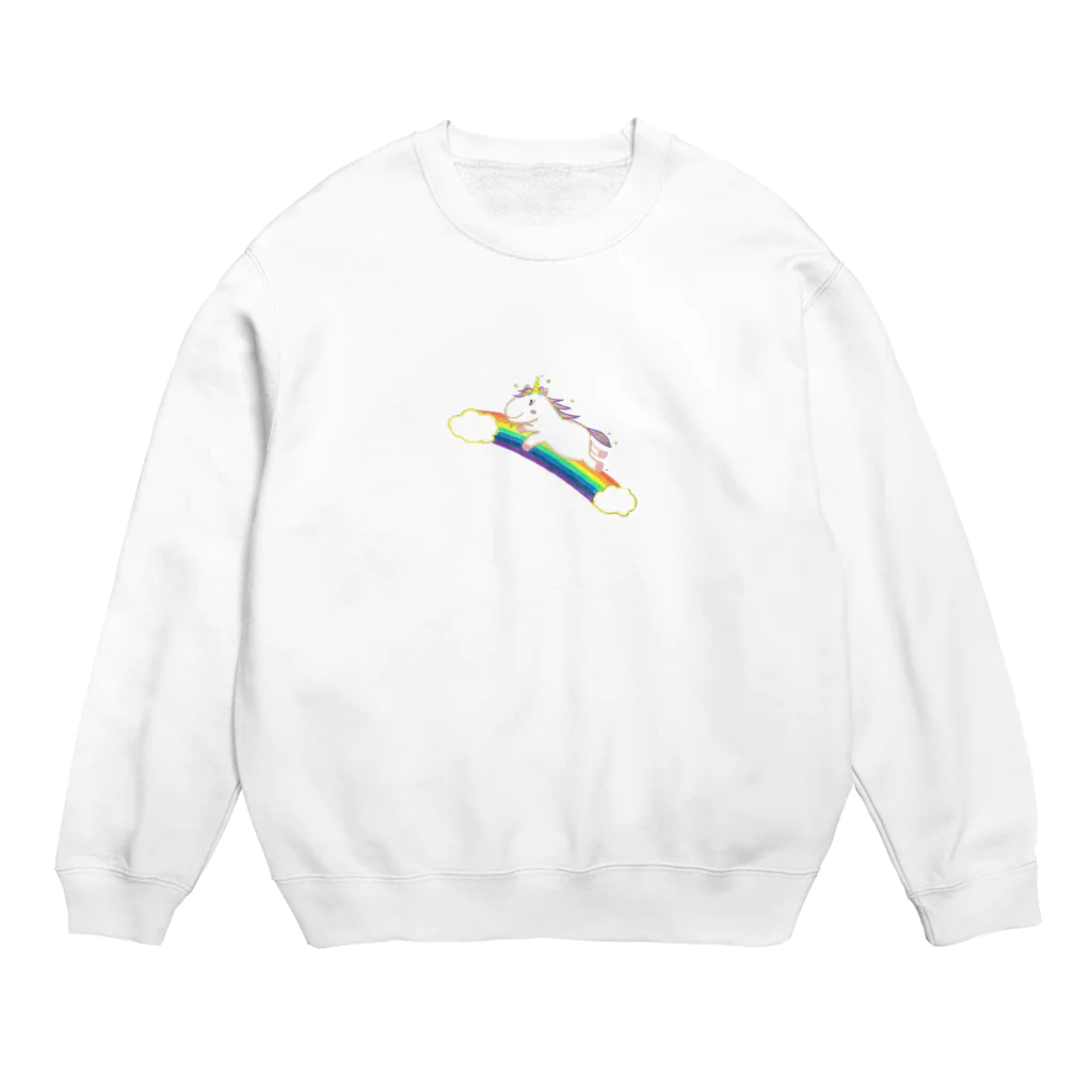 Naokunの『ユニコーンはどこにいるの？』 Crew Neck Sweatshirt