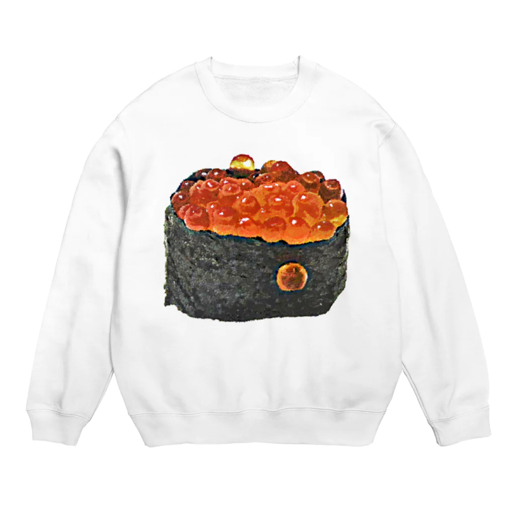 脂身通信Ｚのお寿司_握り寿司_いくら軍艦巻き Crew Neck Sweatshirt