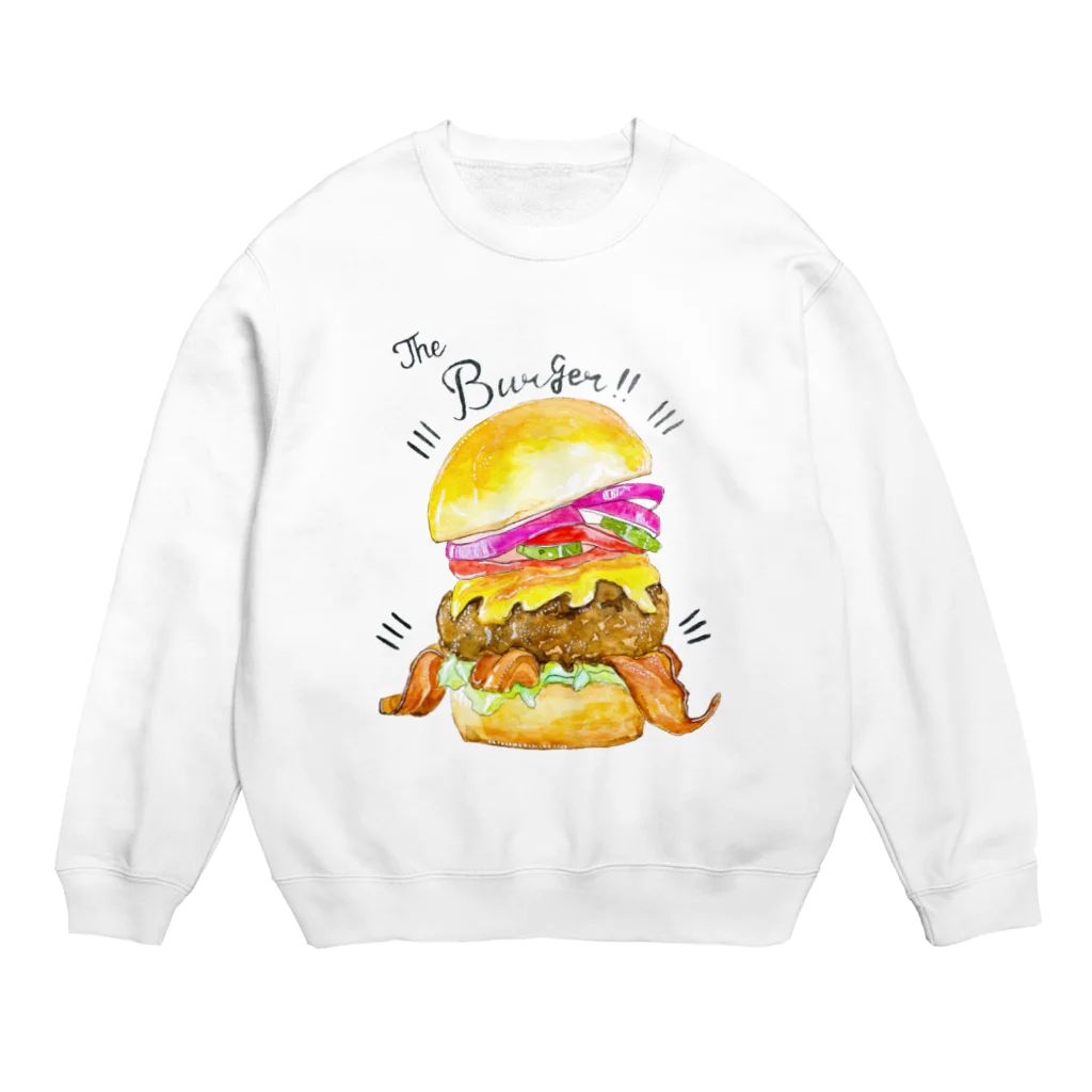 寿のお店やさんのThe hamburger★ Crew Neck Sweatshirt