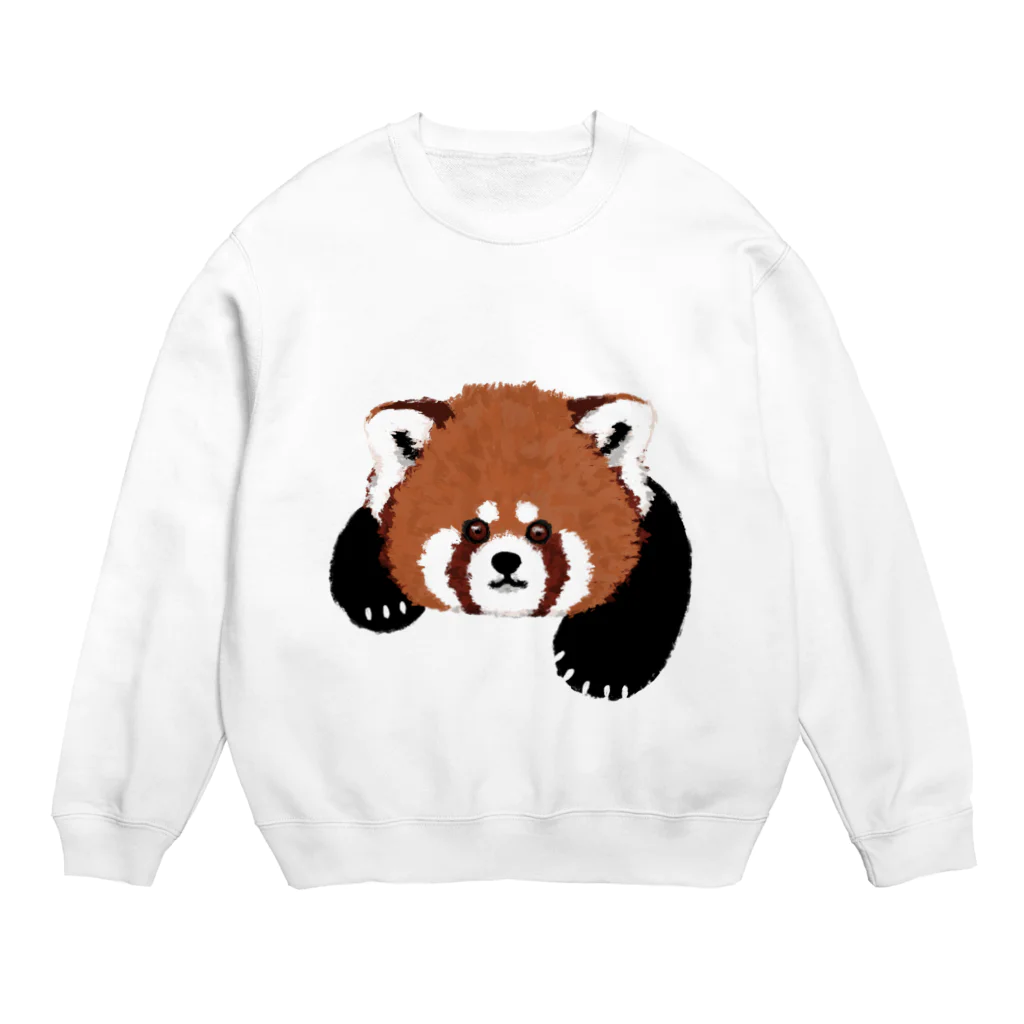 hinononokaのレッサーパンダ Crew Neck Sweatshirt