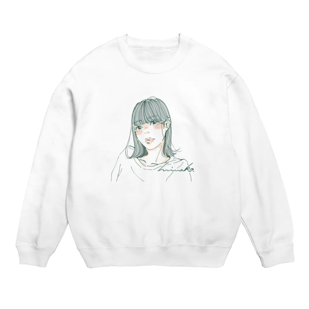 minako.の＊グリーン＊ Crew Neck Sweatshirt