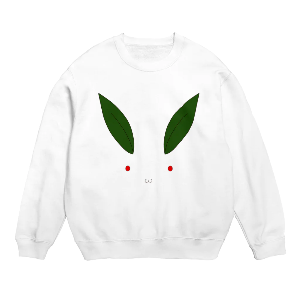 盛毛亭の雪うさぎ Crew Neck Sweatshirt