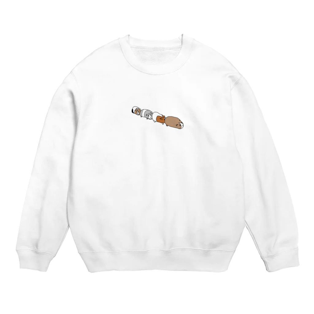 Yuki2222の渋滞モルモット Crew Neck Sweatshirt