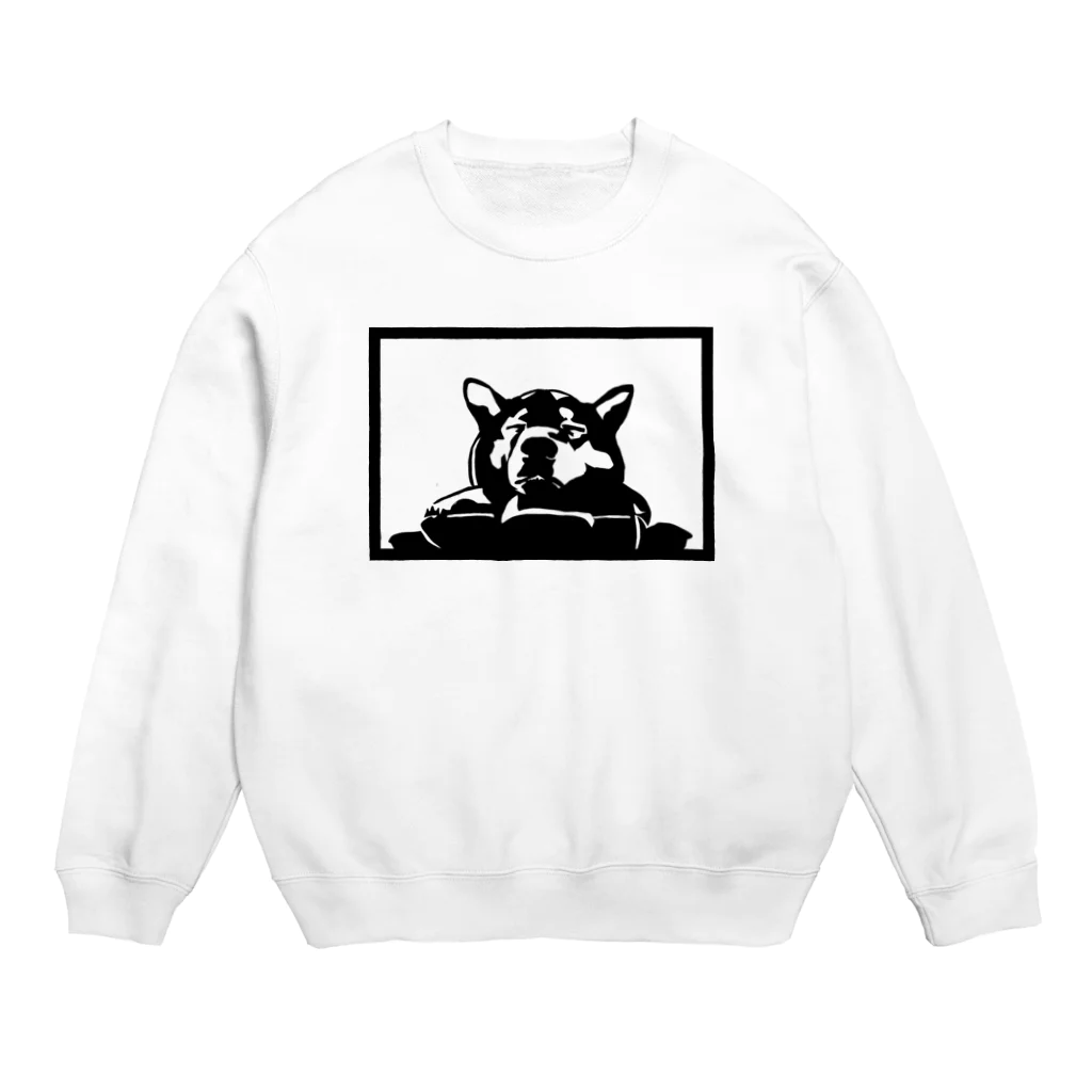 高橋わたがしの切り絵・犬 Crew Neck Sweatshirt