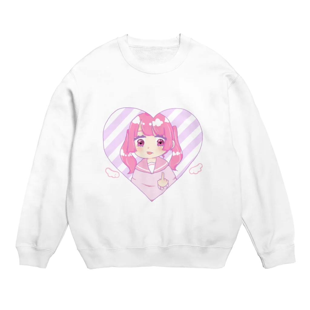 可愛いショップのゆめかわ少女 Crew Neck Sweatshirt