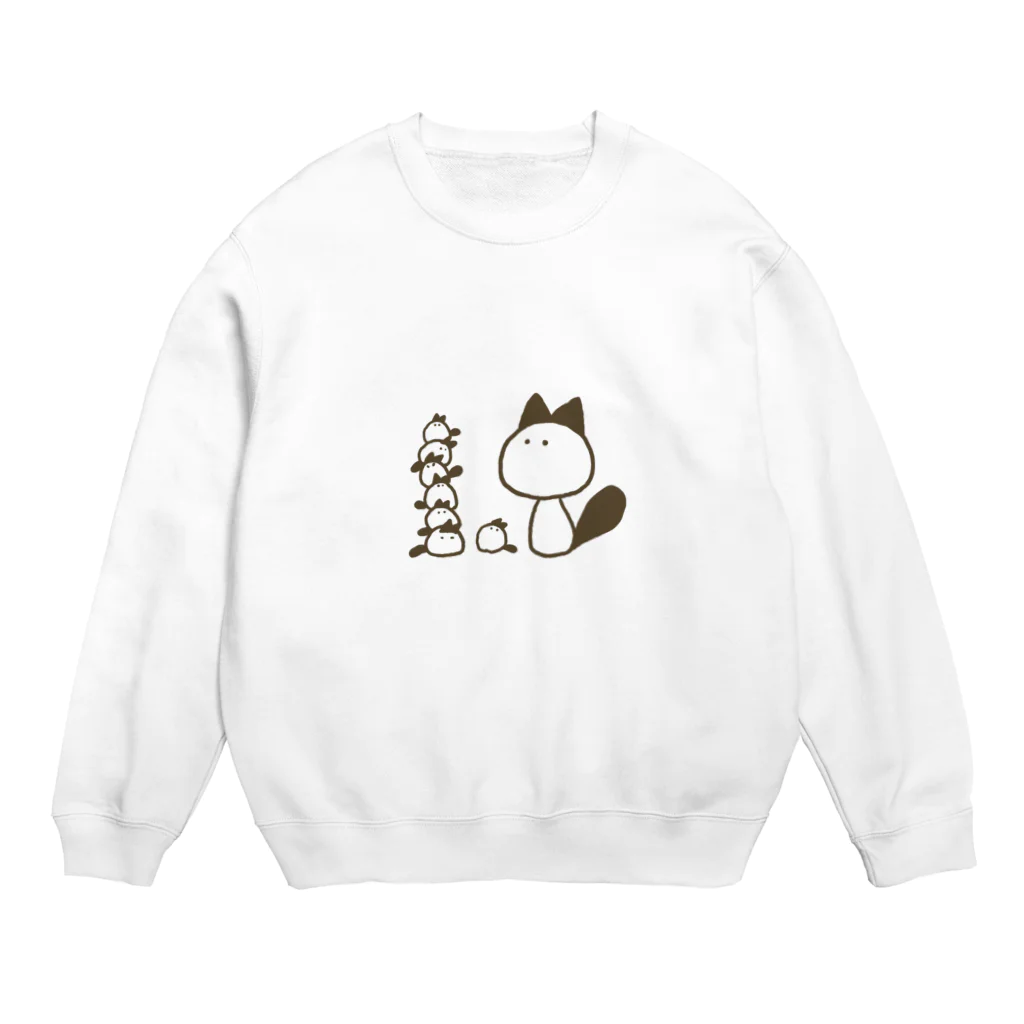 nanahoshi7のけだま族 Crew Neck Sweatshirt