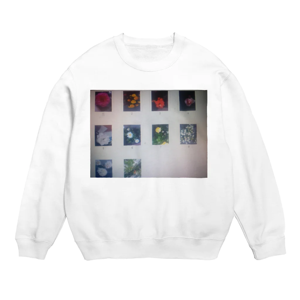 ドンピシヤの好きなフラワー1 Crew Neck Sweatshirt