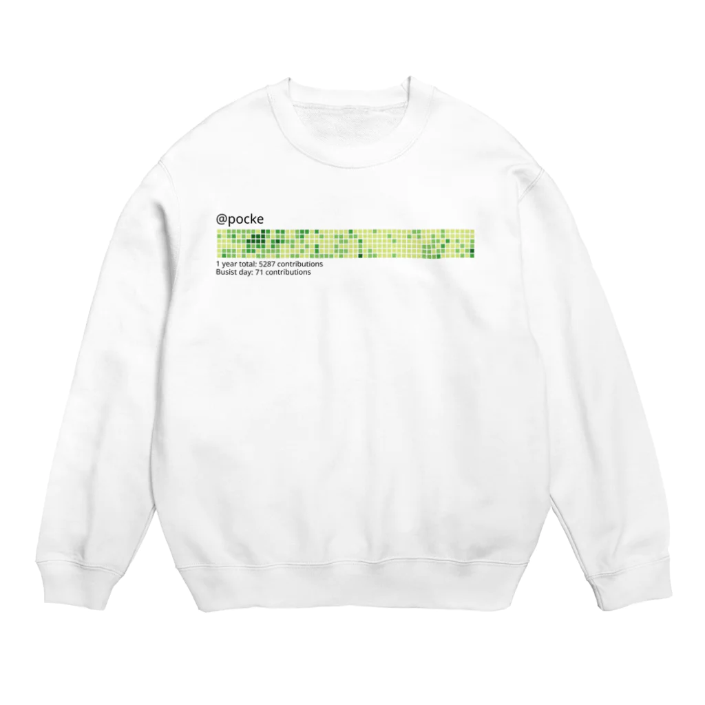 Pocke(ぽっけ)の丹精込めて育てた芝です Crew Neck Sweatshirt