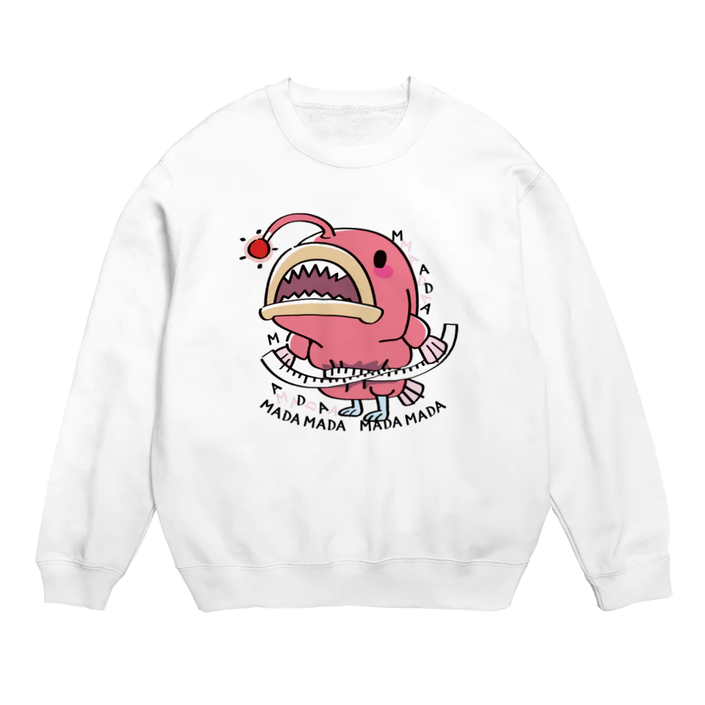 イラスト MONYAAT のCT114 海の底のあんこ姫*まだまだいける Crew Neck Sweatshirt