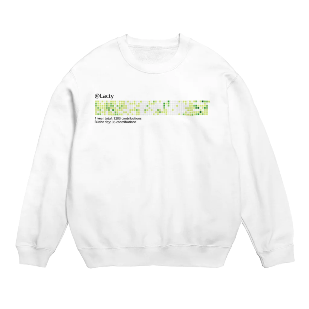 Yanai＠ふちゃきちLoveのほげ Crew Neck Sweatshirt