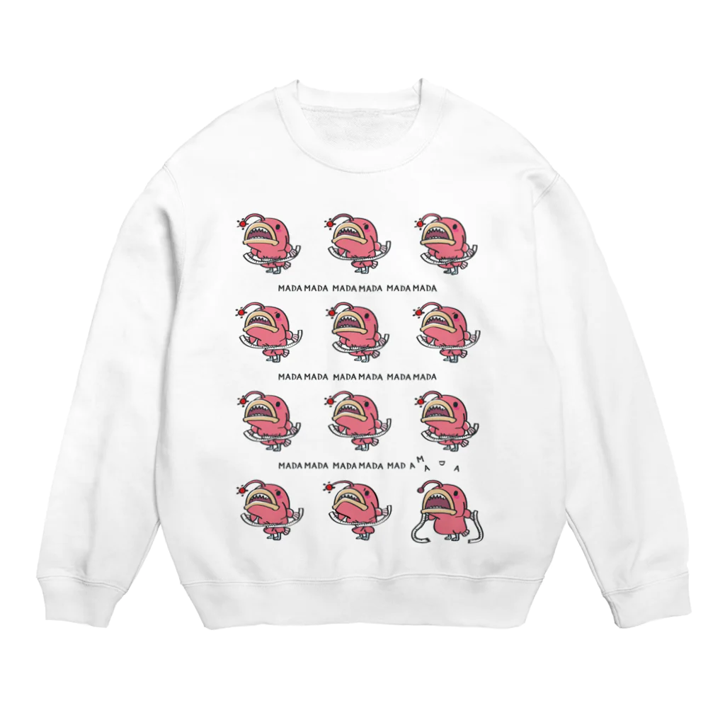 イラスト MONYAAT のCT115 海の底のあんこ姫*まだまだいける*ミニミニ Crew Neck Sweatshirt