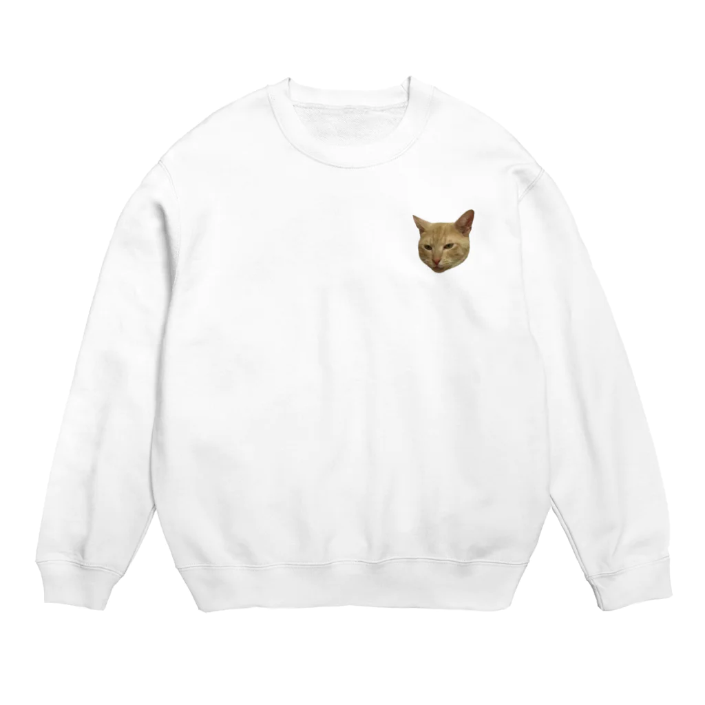 しめじ猫17のレオンの変顔 Crew Neck Sweatshirt