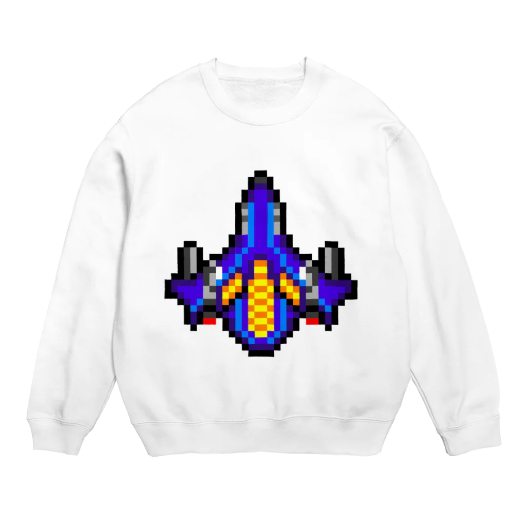 ８BIT STOREの宇宙の戦闘機 Crew Neck Sweatshirt