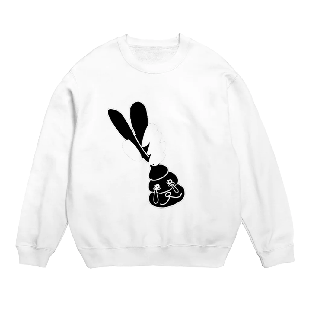 MORESODAのウンンコ・ラビット Crew Neck Sweatshirt