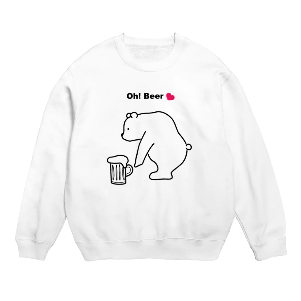 Atelier CのBeerを拾ったBear Crew Neck Sweatshirt