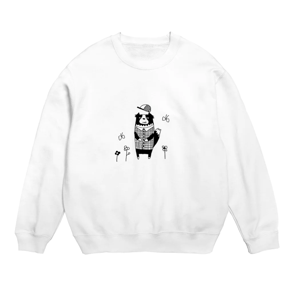 ゆるいぬとゆるねこの散歩 Crew Neck Sweatshirt