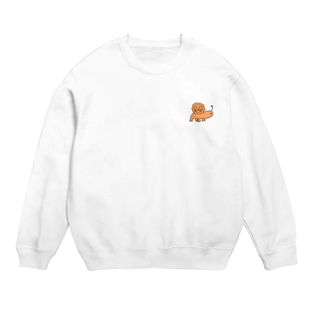 ブサカワ商店のブサカワライオン Crew Neck Sweatshirt